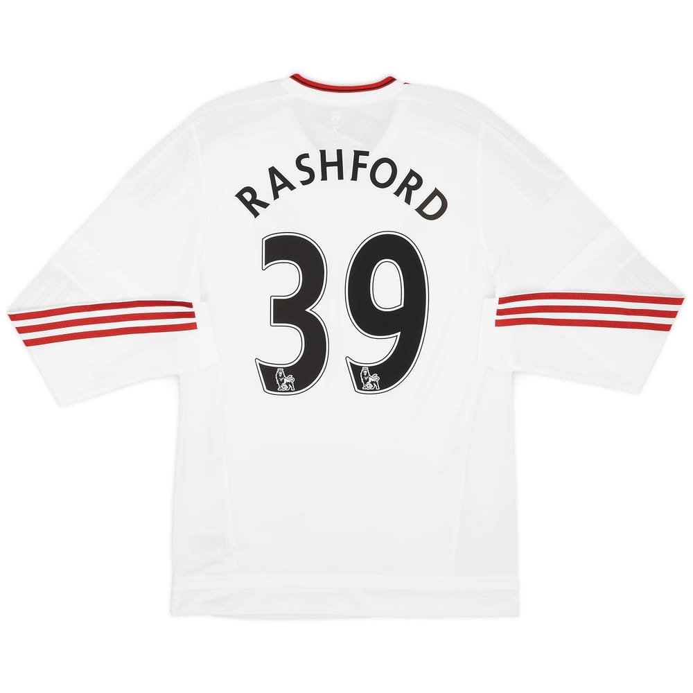 2015-16 Manchester United Player Issue Away L/S Shirt Rashford #39 (M/L)