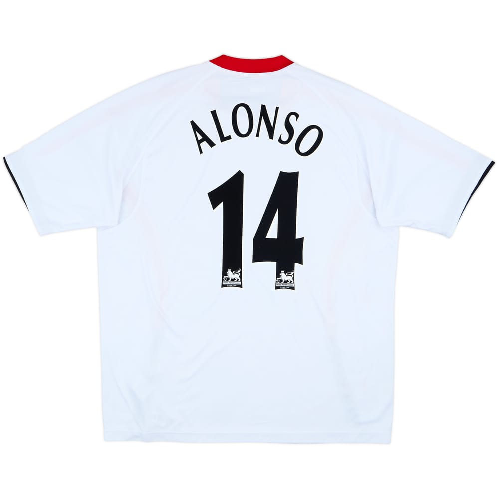 Camiseta de visitante del Liverpool 2005-06 Alonso #14 - 9/10 - (XL)