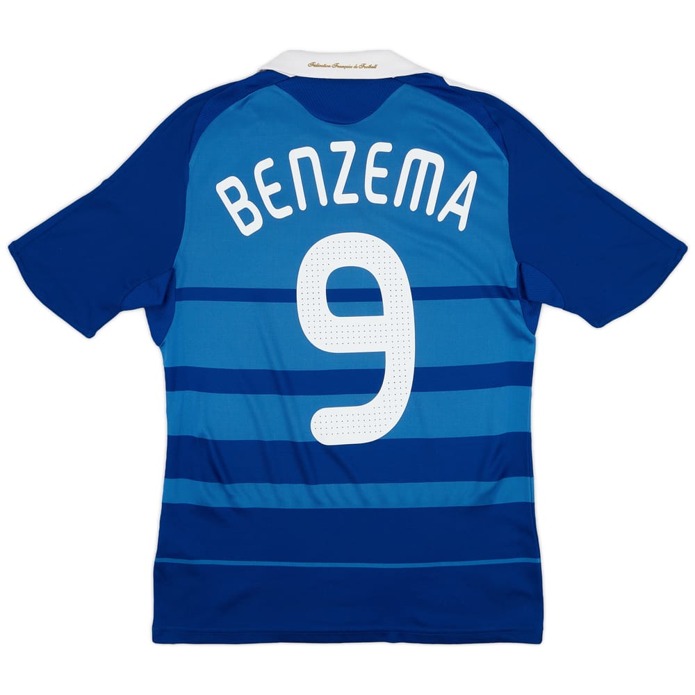 2008-09 France Home Shirt Benzema #9 - 7/10 - (S)