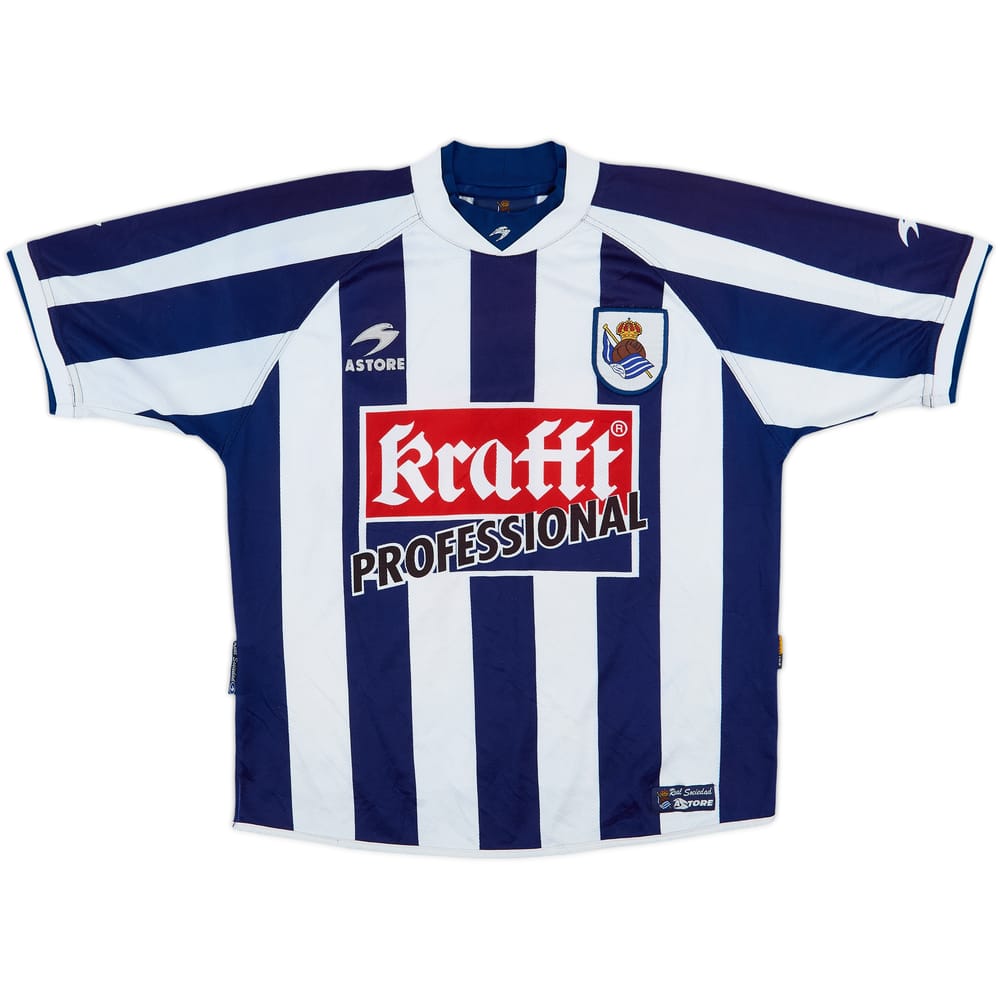 2002-03 Real Sociedad Home Shirt - 9/10 - (S)