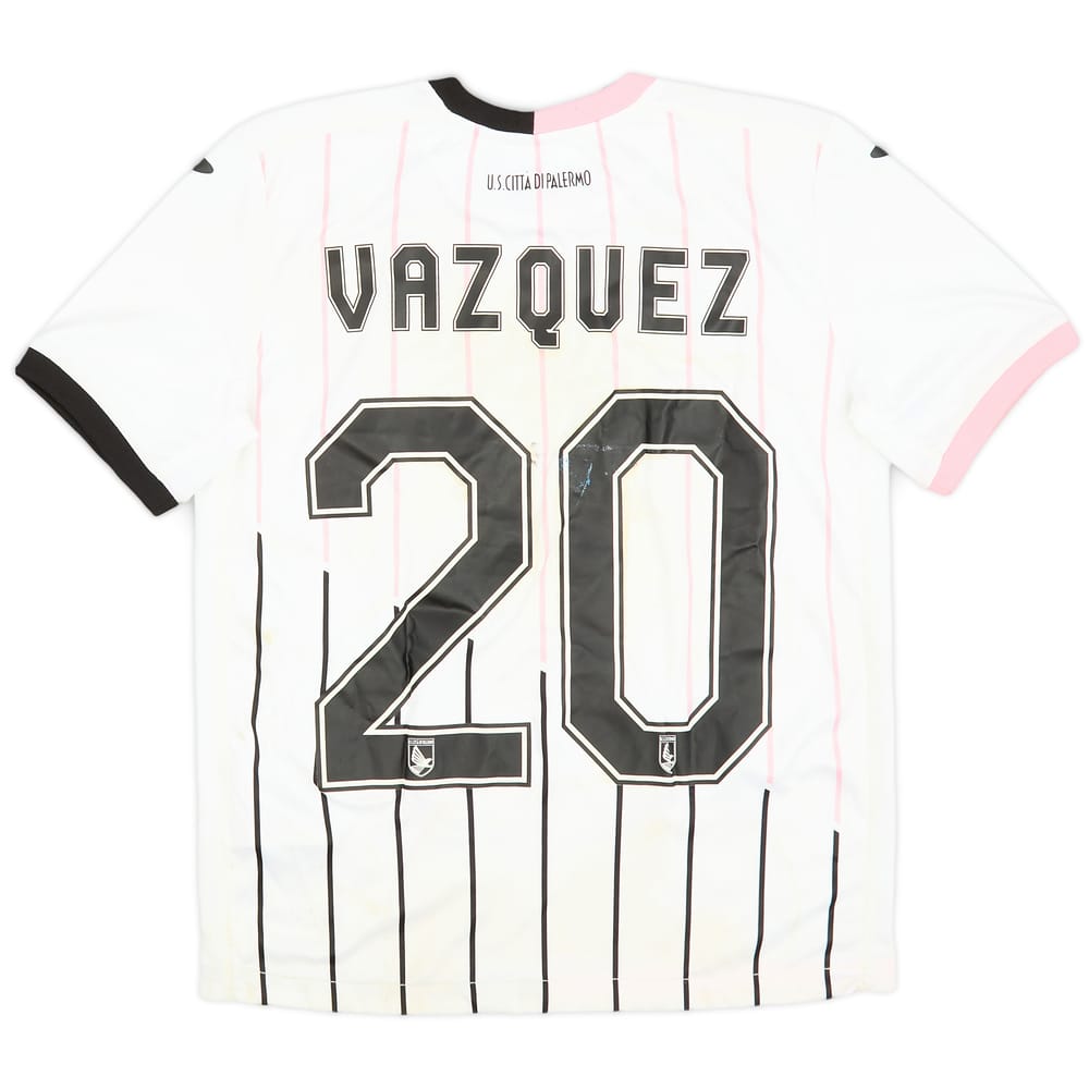 2015-16 Palermo Away Shirt Vazquez #20 - 4/10 - (M.Boys)
