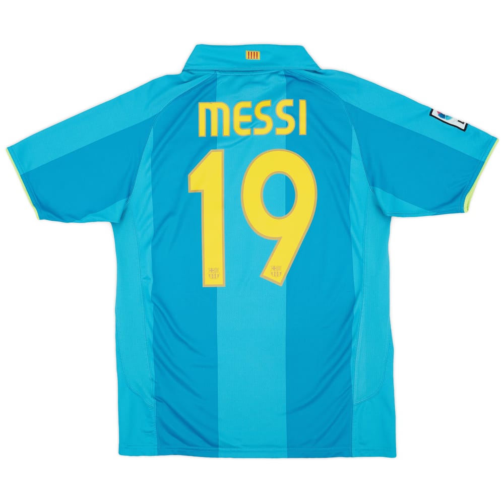 2007-09 Barcelona Away Shirt Messi #19 - 8/10 - (M)