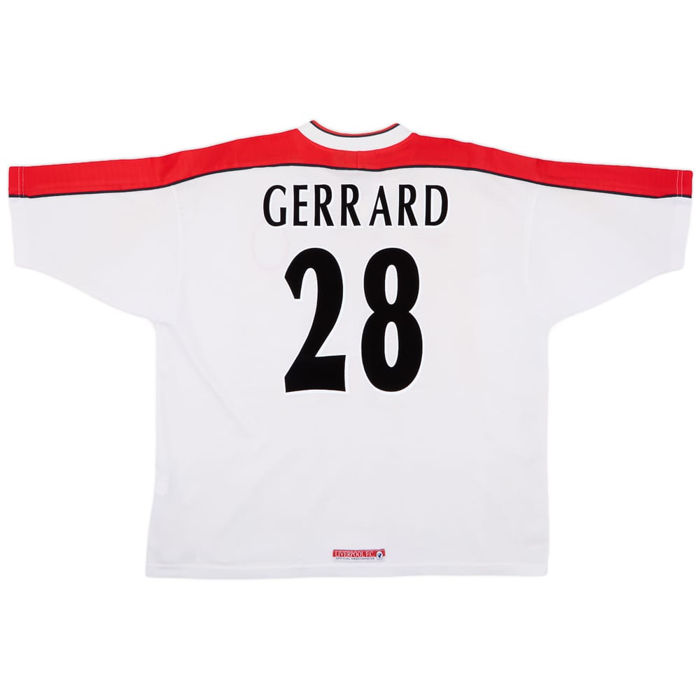 1998-99 Liverpool Away Shirt Gerrard #28 - 6/10 - (XL)
