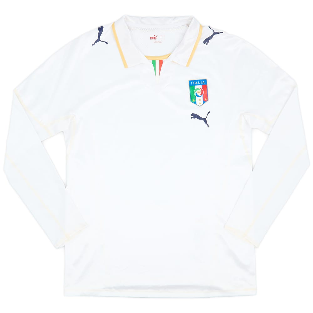 2007-08 Italy Player Issue Away L/S Shirt - 9/10 - (L)