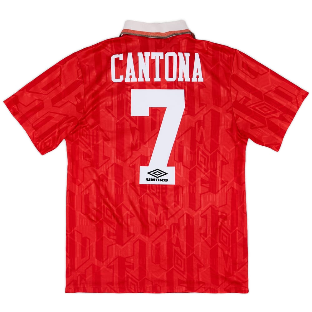 1992-94 Manchester United Home Shirt Cantona #7 - 7/10 - (M)
