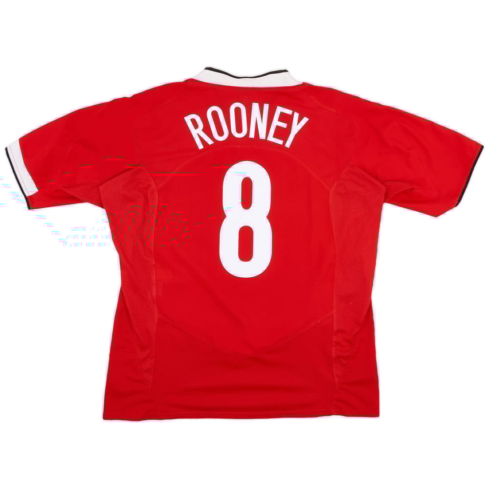 2004-06 Manchester United Home Shirt Rooney #8 - 8/10 - (XL)