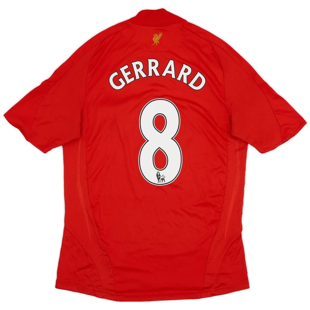 2008-10 Liverpool Home Shirt Gerrard #8 - 7/10 - (S)