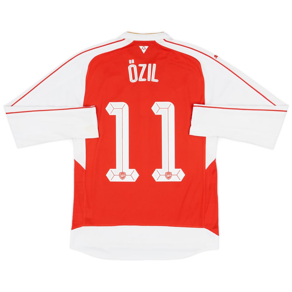 2015-16 Arsenal Home L/S Shirt Ozil #11 - 8/10 - (S)