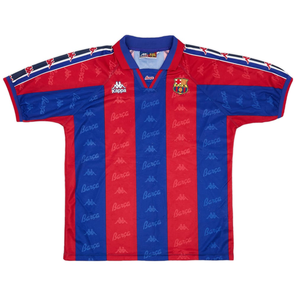1995-97 Barcelona Home Shirt - 8/10 - (L)