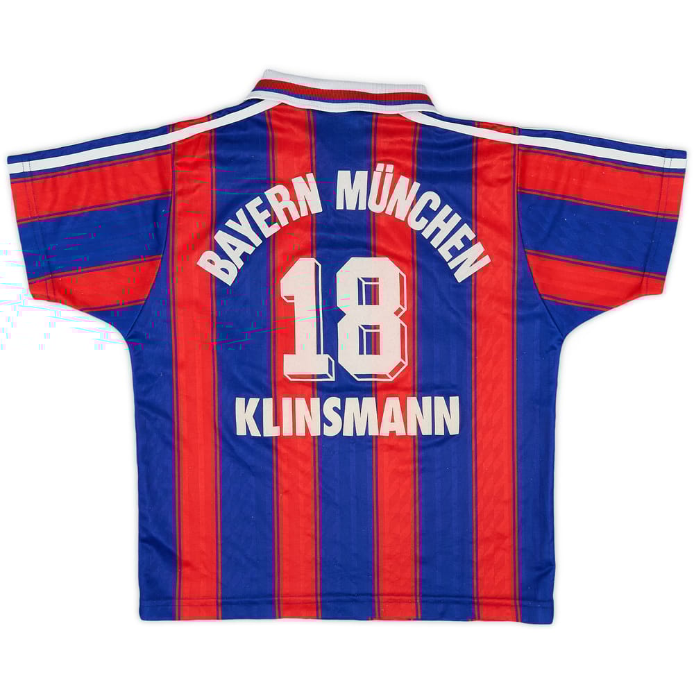 1995-97 Bayern Munich Home Shirt Klinsmann #18 - 6/10 - (M.Boys)