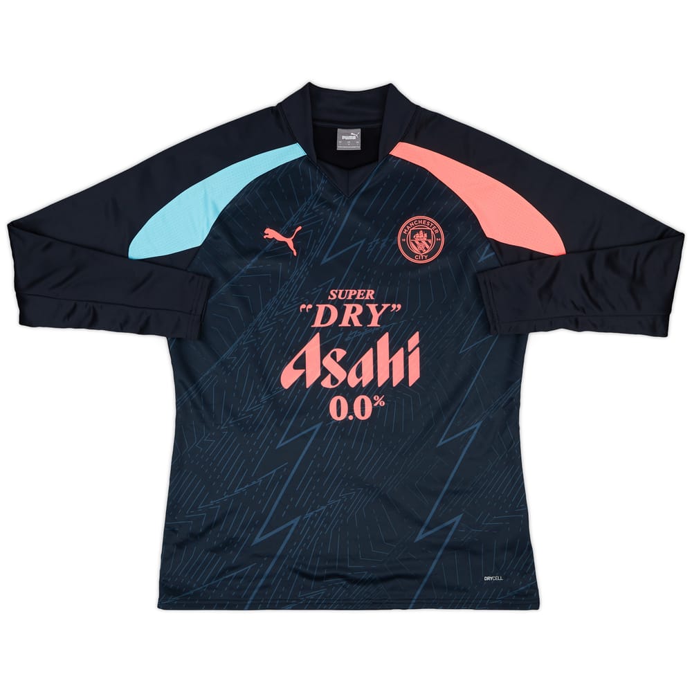 2023-24 Manchester City Player Issue Pre-Match Sweat Top - As New