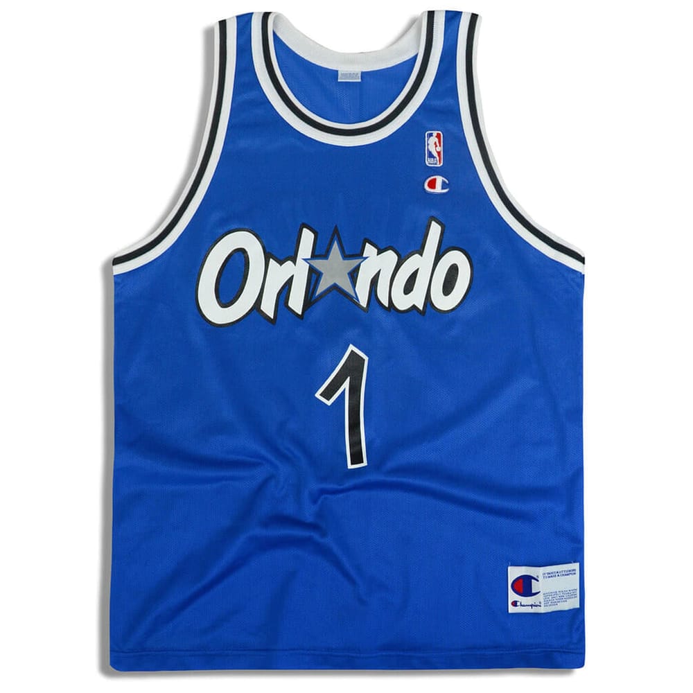 1995-98 Orlando Magic Hardaway #1 Champion Jersey (Away) XL