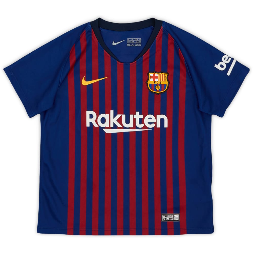 2018-19 Barcelona Home Shirt - 9/10 - (3-4 Years)
