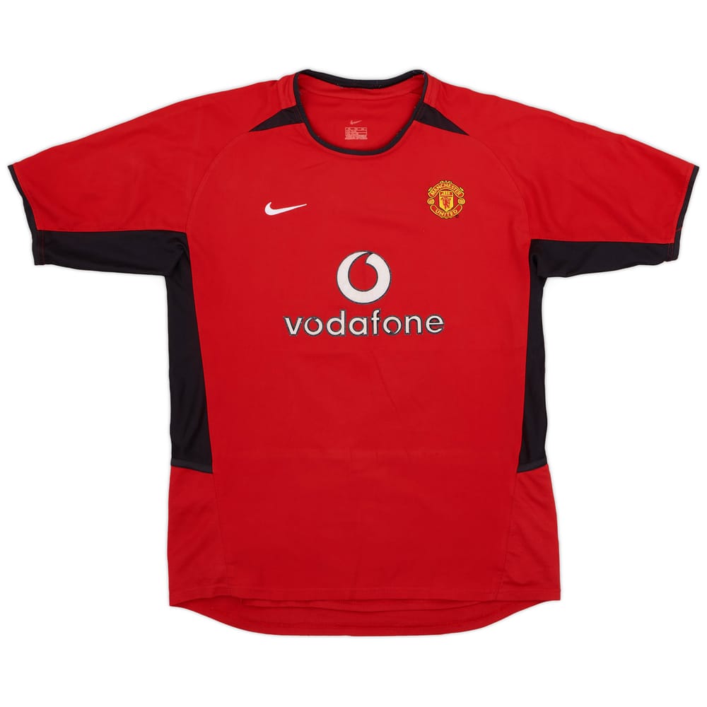 2002-04 Manchester United Home Shirt - 8/10 - (XL.Boys)