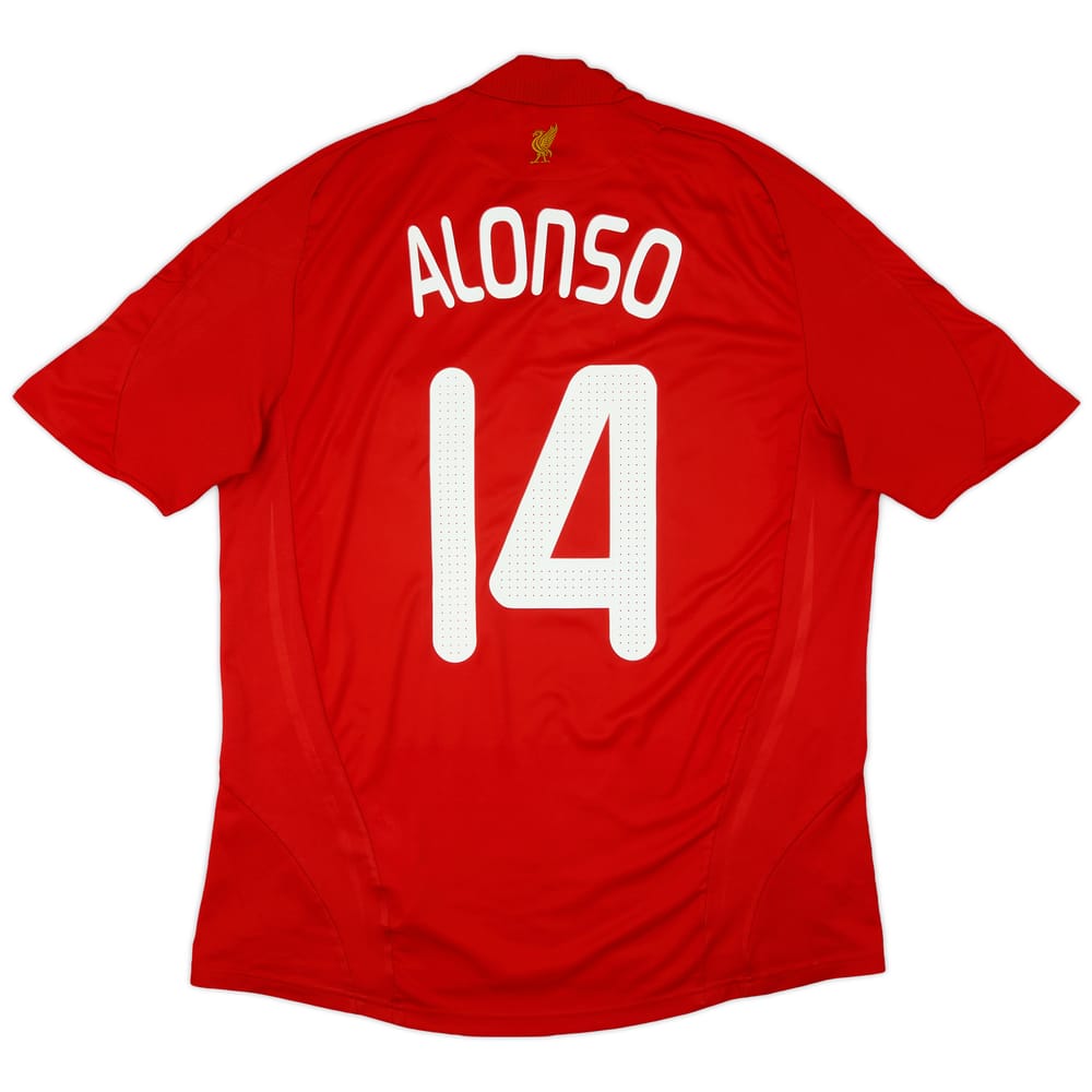 2008-10 Liverpool Home Shirt Alonso #14 - 9/10 - (L)