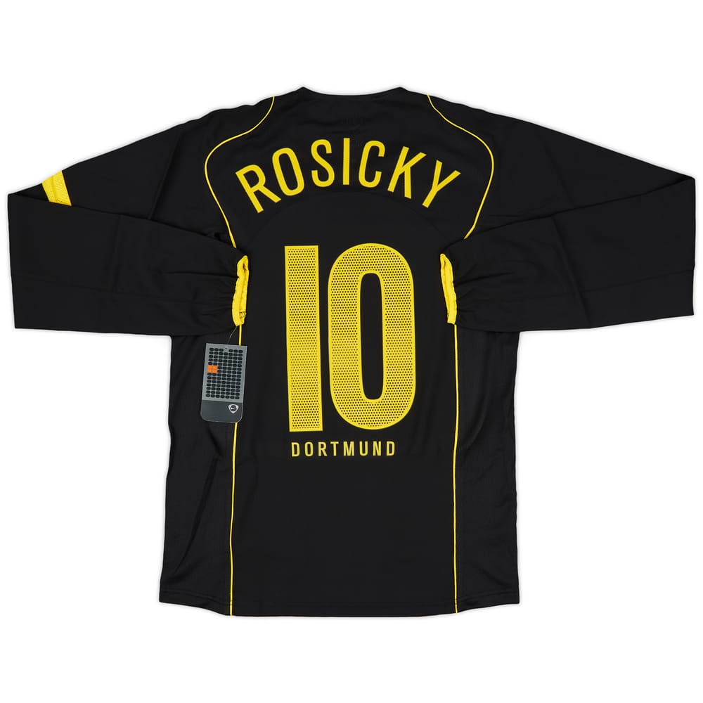 2004-05 Borussia Dortmund Player Issue Away L/S Shirt Rosicky #10 (S)
