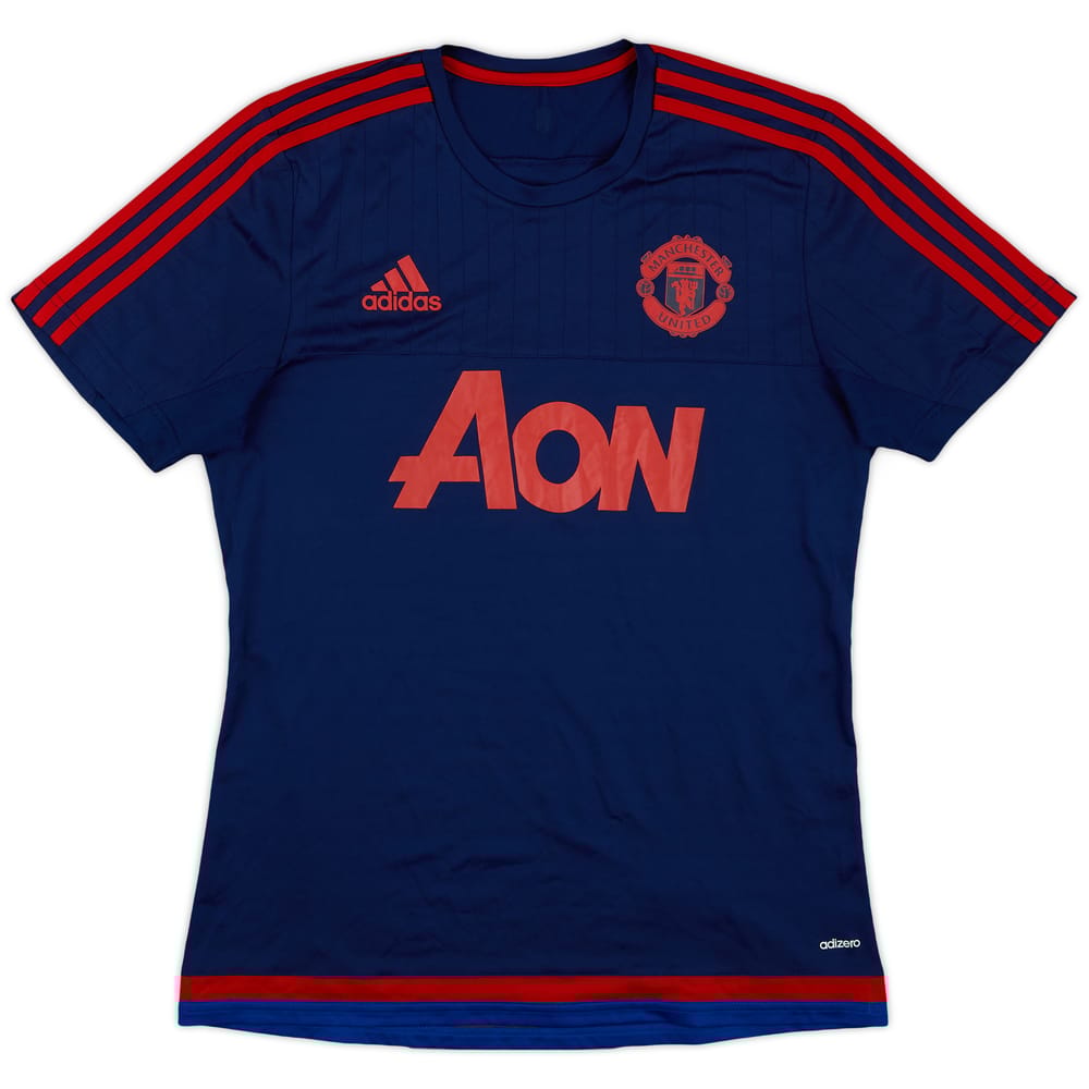 2015-16 Manchester United adizero Training Shirt - 9/10 - (M)