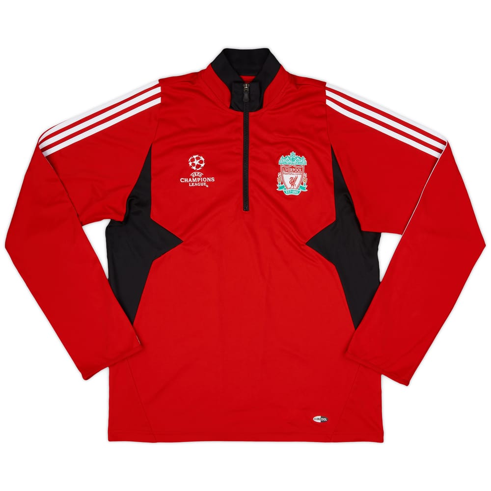 2007-08 Liverpool adidas 1/4 Zip CL Drill Top - 9/10 - (L)