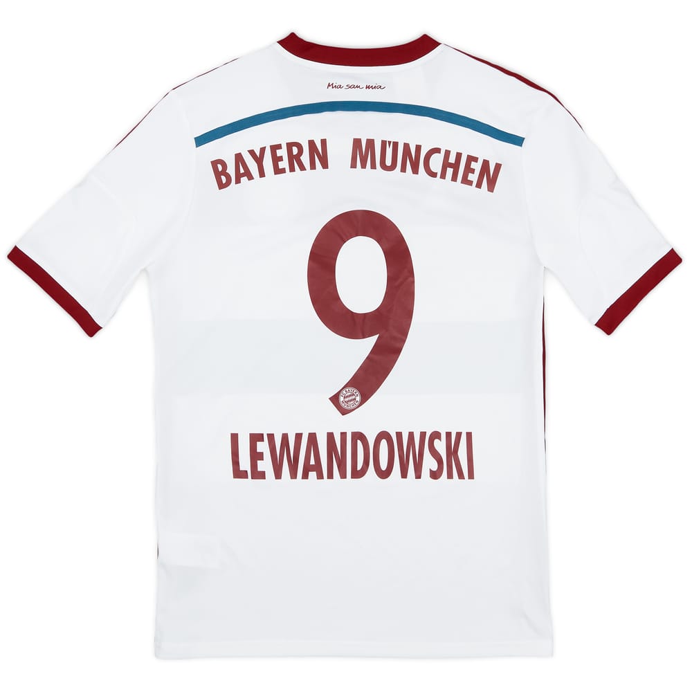 2014-15 Bayern Munich Away Shirt Lewandowski #9 - 9/10 - (XL.Boys)