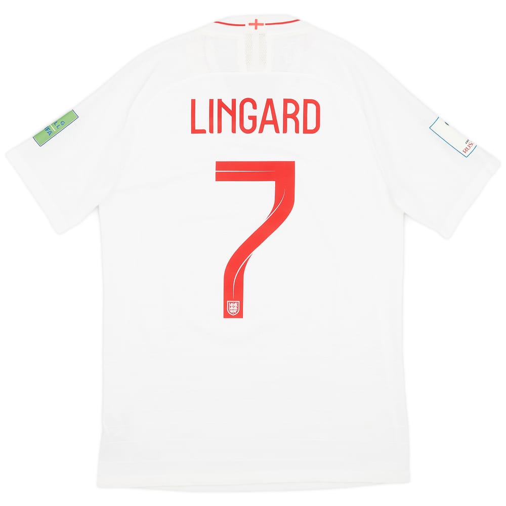2018-19 England Authentic Home Shirt Lingard #7 - 9/10 - (M)