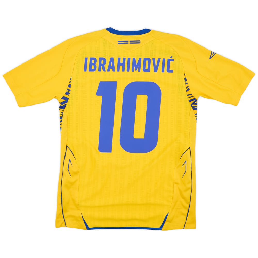2007-09 Sweden Home Shirt Ibrahimovic #10 - 8/10 - (S)
