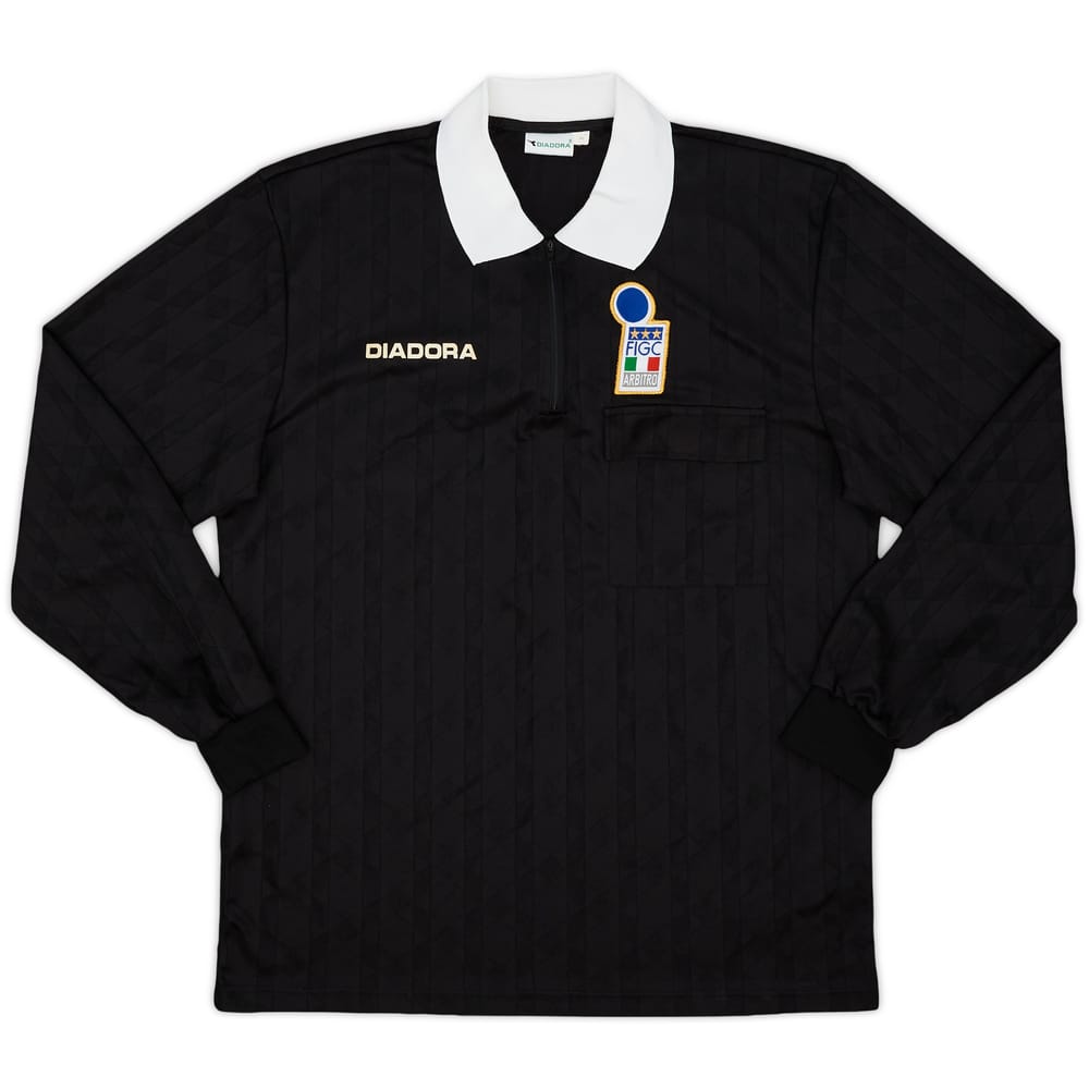 1990s FIGC Diadora Referee L/S Shirt - 8/10 - (XL)