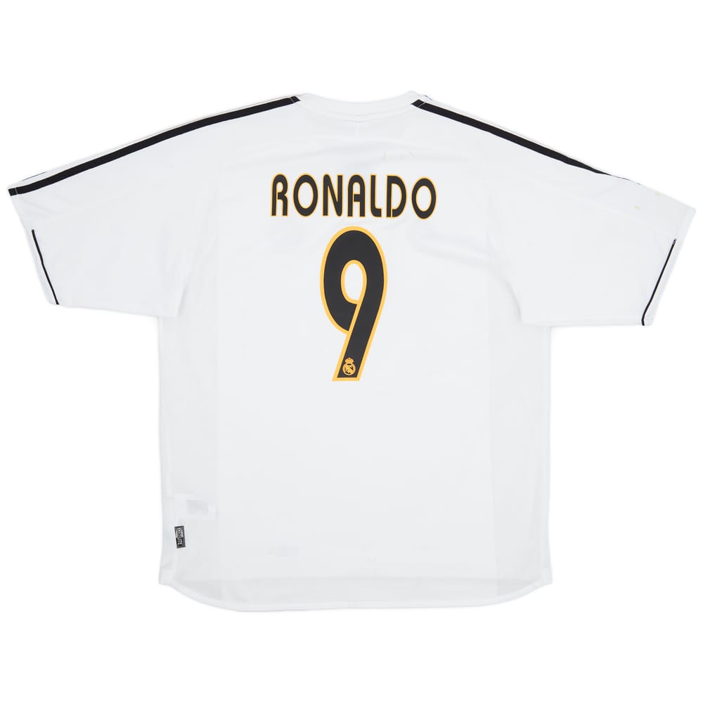 2003-04 Real Madrid Home Shirt Ronaldo #9 - 5/10 - (L)