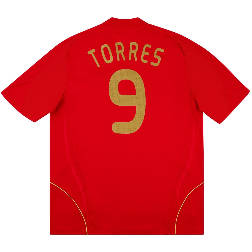 2007-09 Spain Home Shirt Torres #9 - 6/10 - (S)