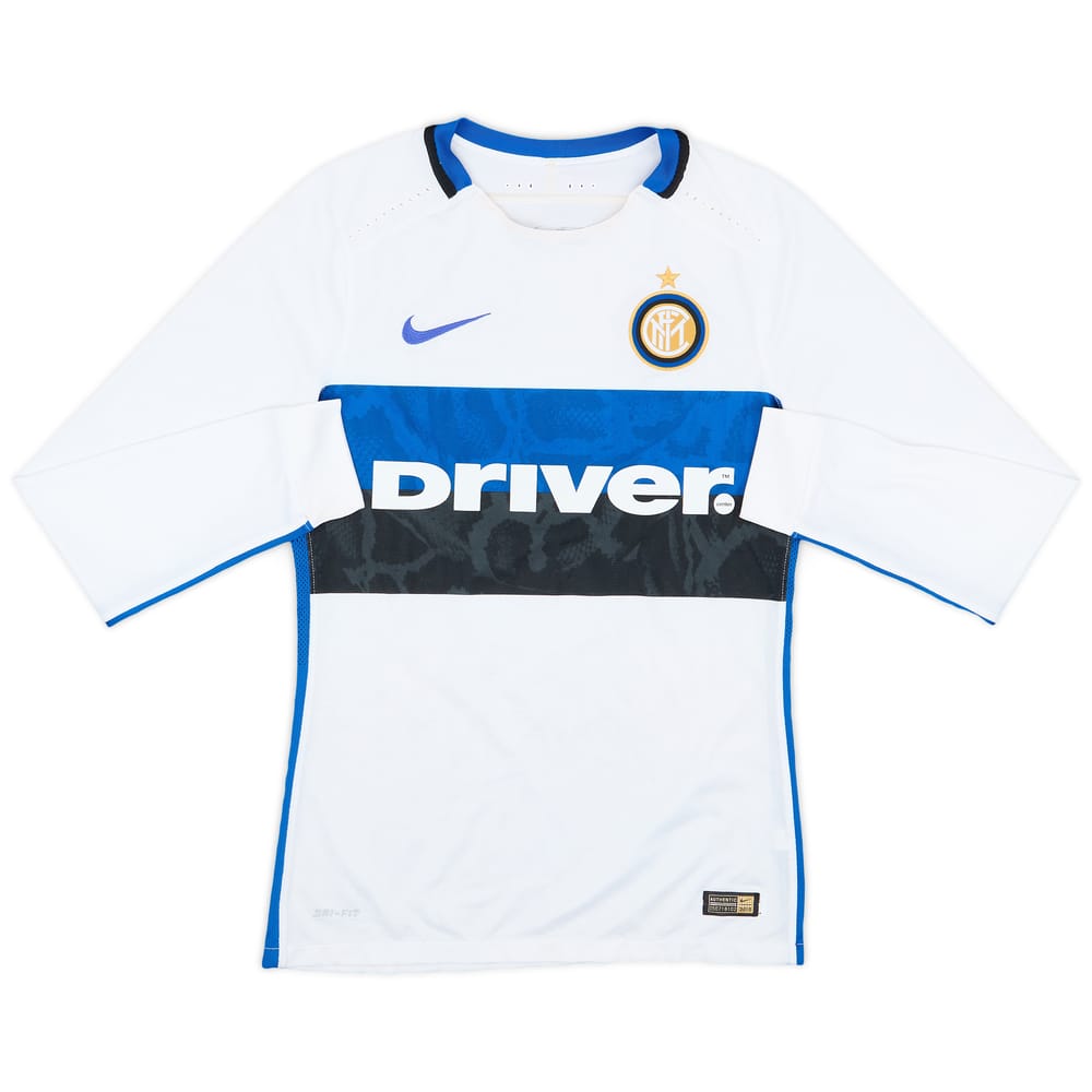 2015-16 Inter Milan Match Issue Away L/S Shirt #5
