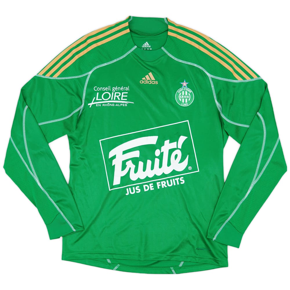 2009-10 Saint Etienne Player Issue Home L/S Shirt - 6/10 - (L)
