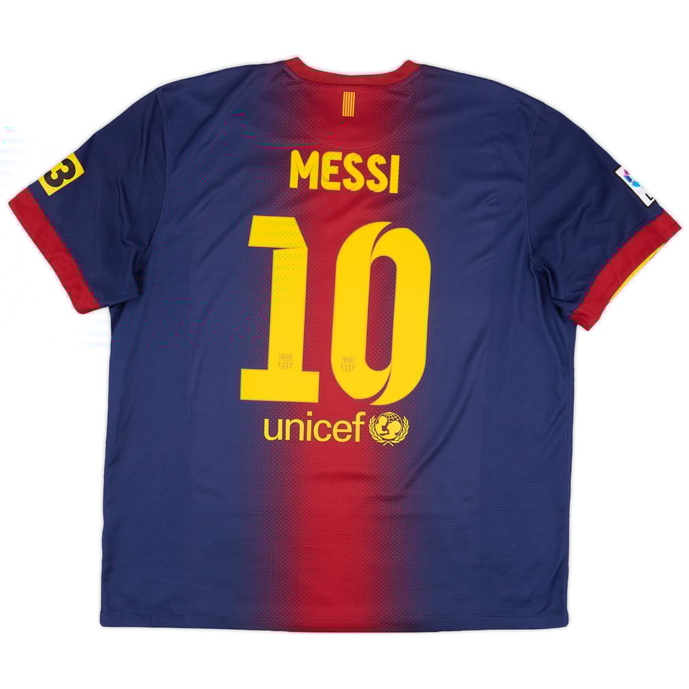 2012-13 Barcelona Home Shirt Messi #10 - 8/10 - (XL)