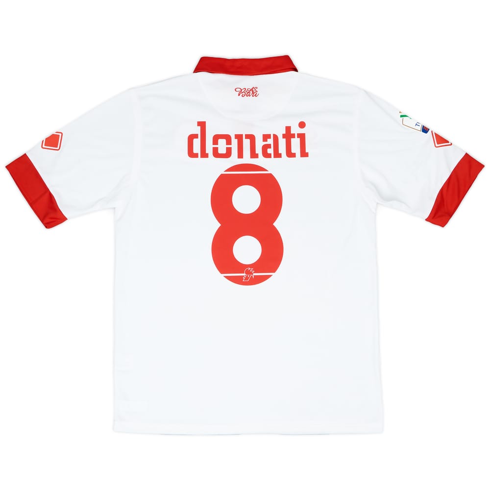 2010-11 Bari Match Issue Coppa Italia Home Shirt Donati #8