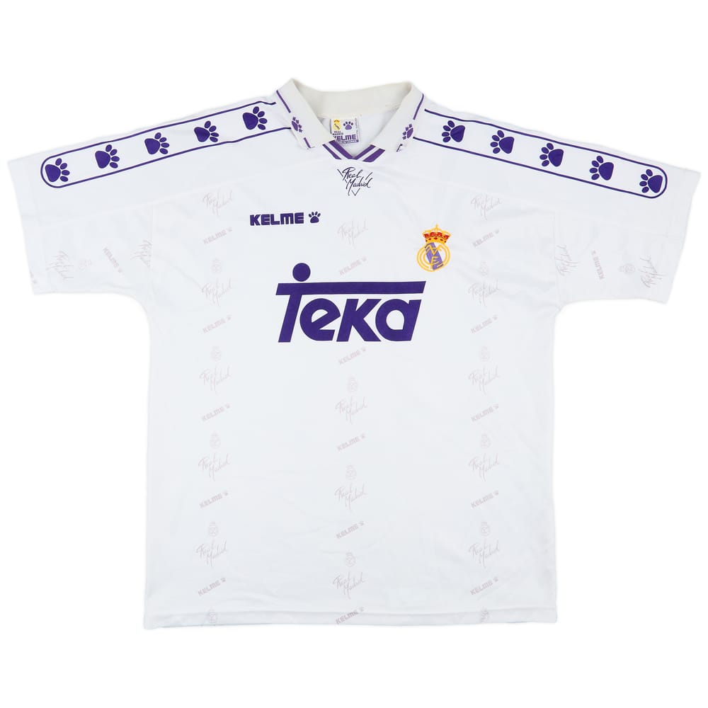 1994-96 Real Madrid Home Shirt - 8/10 - (XL)