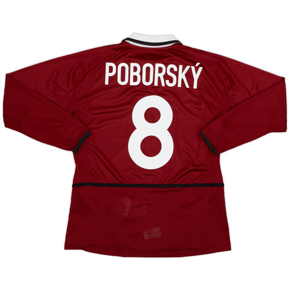 2003-04 Sparta Prague Home L/S Shirt Poborsky #8 - 9/10 - (M)
