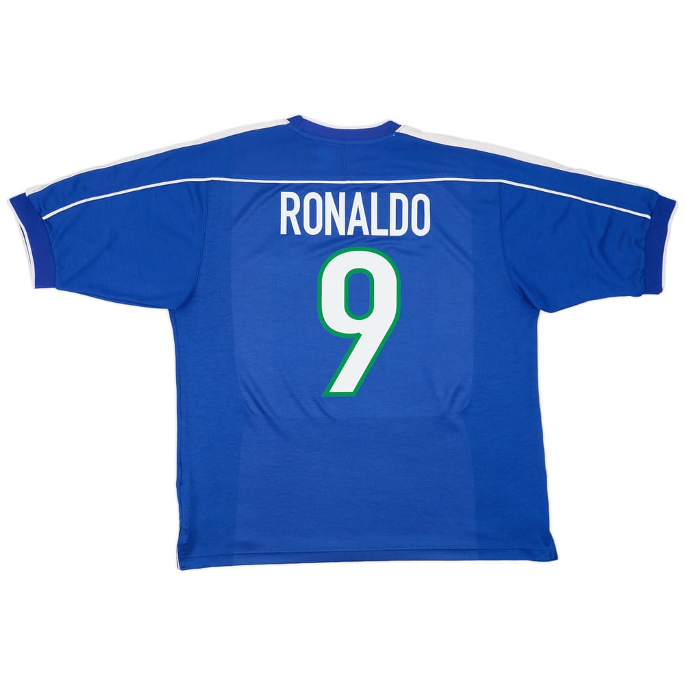 1998-00 Brazil Away Shirt Ronaldo #9 - 8/10 - (L)