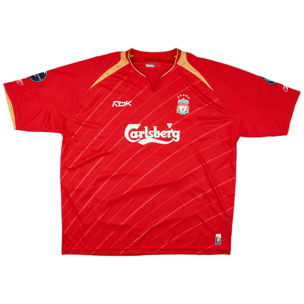 2005-06 Liverpool CL Home Shirt - 7/10 - (XXL)