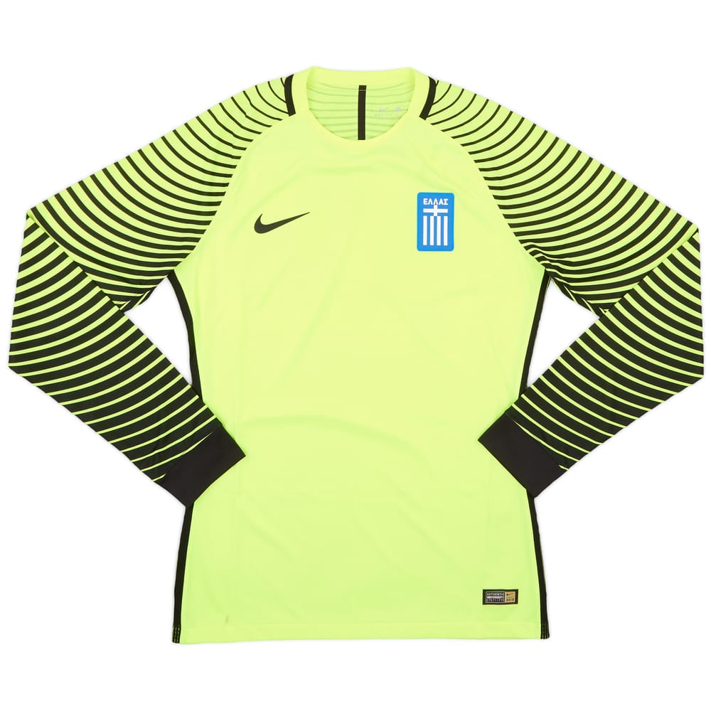 2016-17 Greece Authentic GK Shirt - 5/10 - (M)