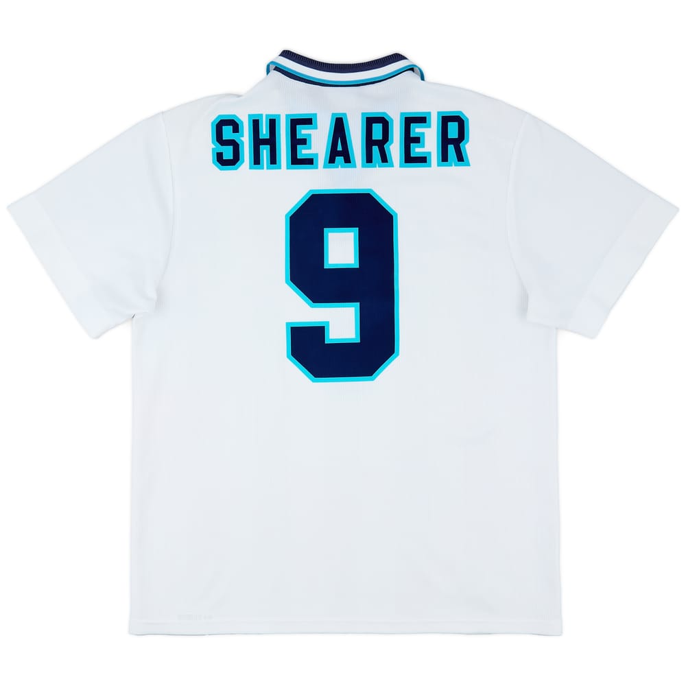 1995-97 England Home Shirt Shearer #9 - 8/10 - (XL)