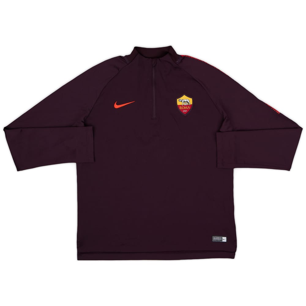 2018-19 Roma Nike 1/4 Zip Drill Top - 9/10 - (XL.Boys)