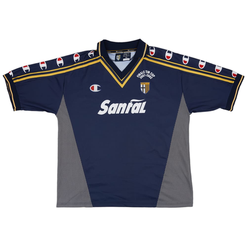 2001-02 Parma 'Signed' Finale TIM Cup Away Shirt - 9/10 - (XL)