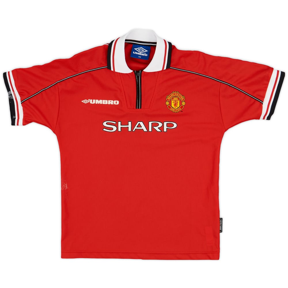 1998-00 Manchester United Home Shirt - 6/10 - (L.Boys)