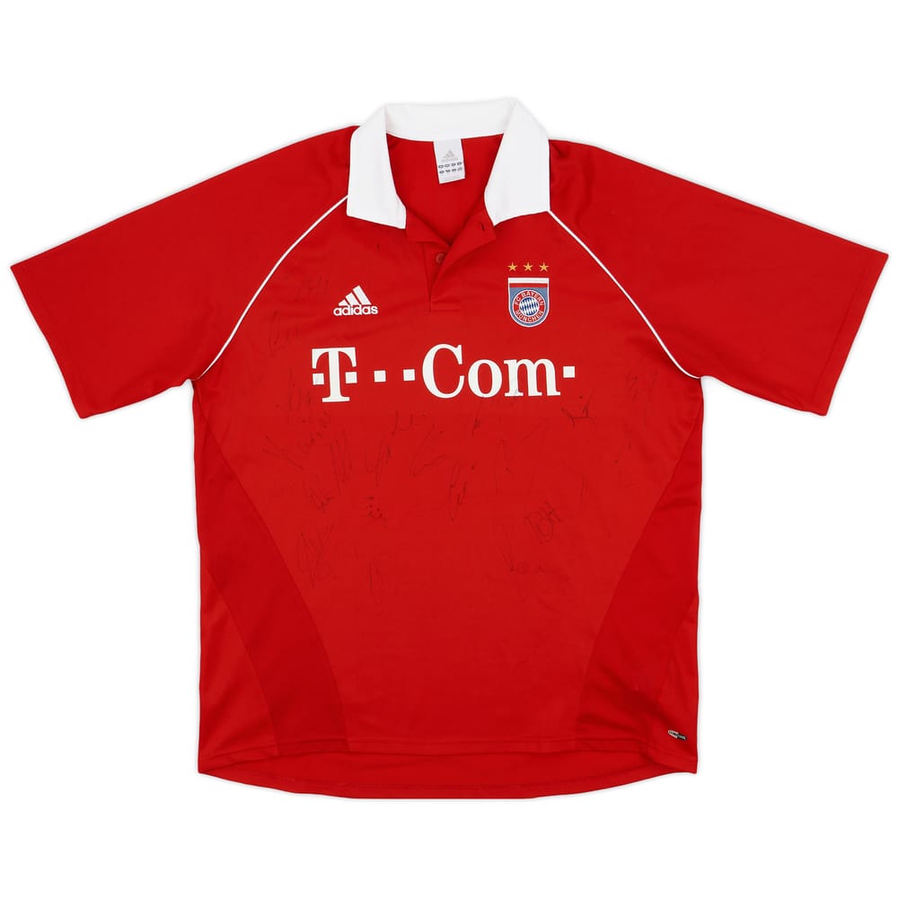 2005-06 Bayern Munich Signed Home Shirt - 5/10 - (XL)