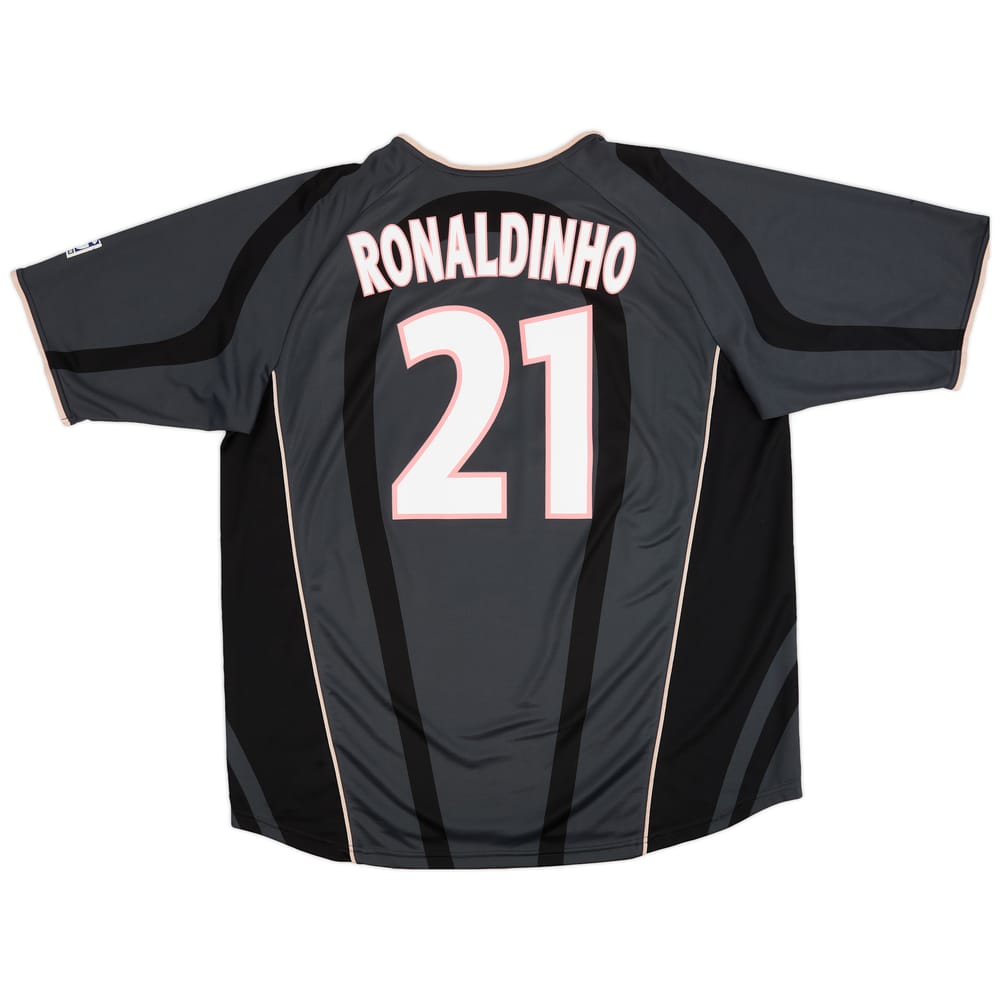 2001-02 Paris Saint-Germain Third Shirt Ronaldinho #21 - 7/10 - (XXL)