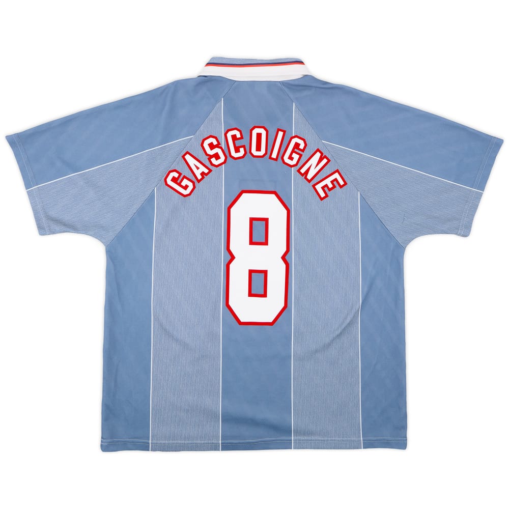 1996-97 England Away Shirt Gascoigne #8 - 8/10 - (XL)
