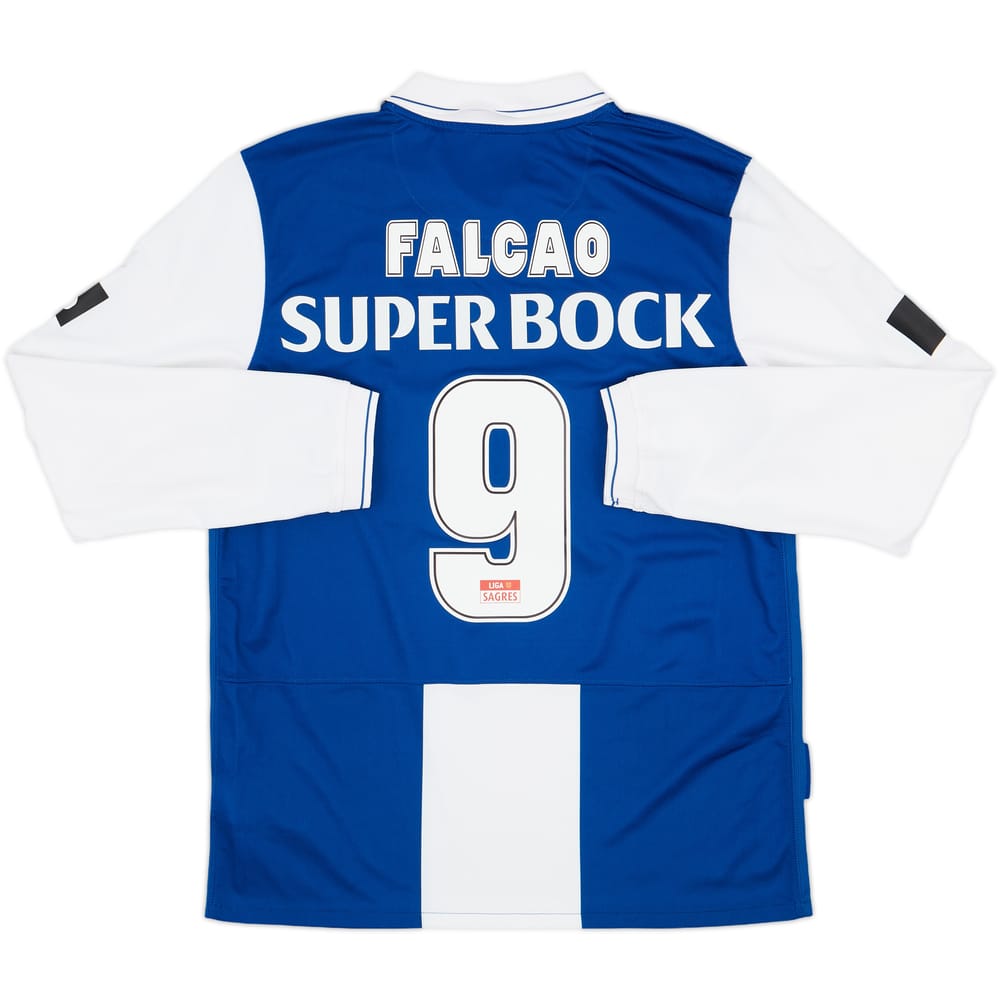 2009-10 Porto Home L/S Shirt Falcao #9 - 9/10 - (M)