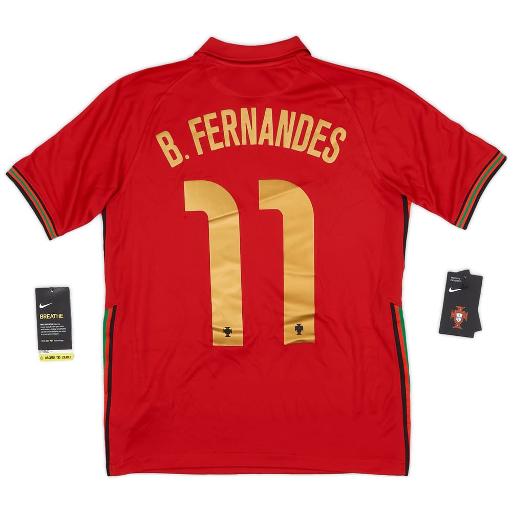 2020-21 Portugal Home Shirt B.Fernandes #11 (XL.Boys)