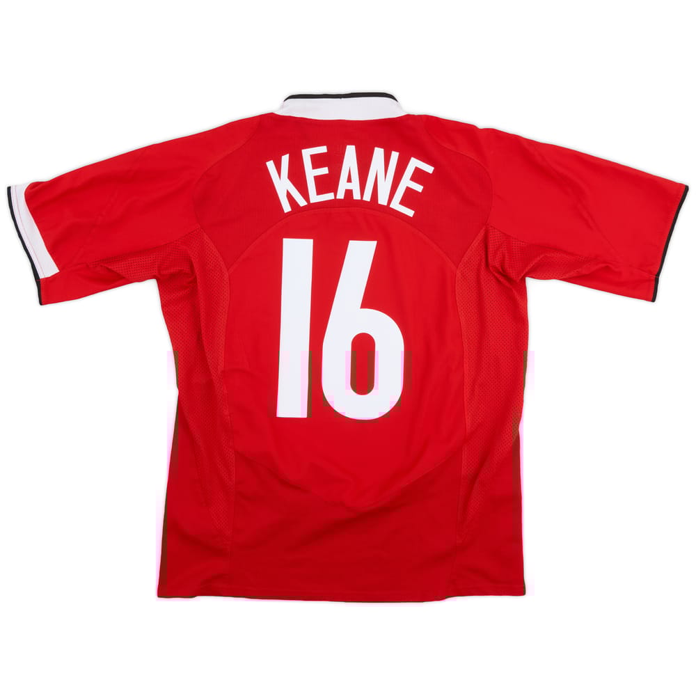 2004-06 Manchester United Home Shirt Keane #16 - 6/10 - (L)