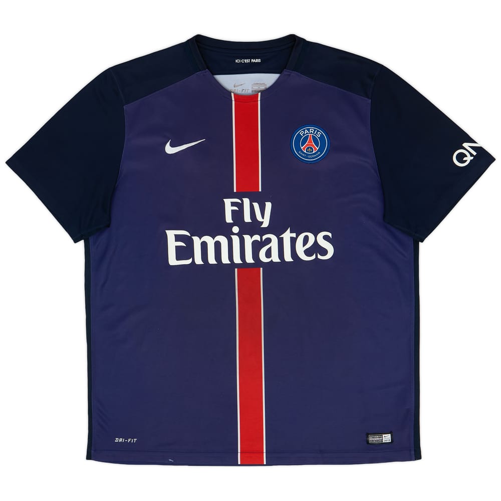 2015-16 Paris Saint-Germain Home Shirt - 5/10 - (XL)