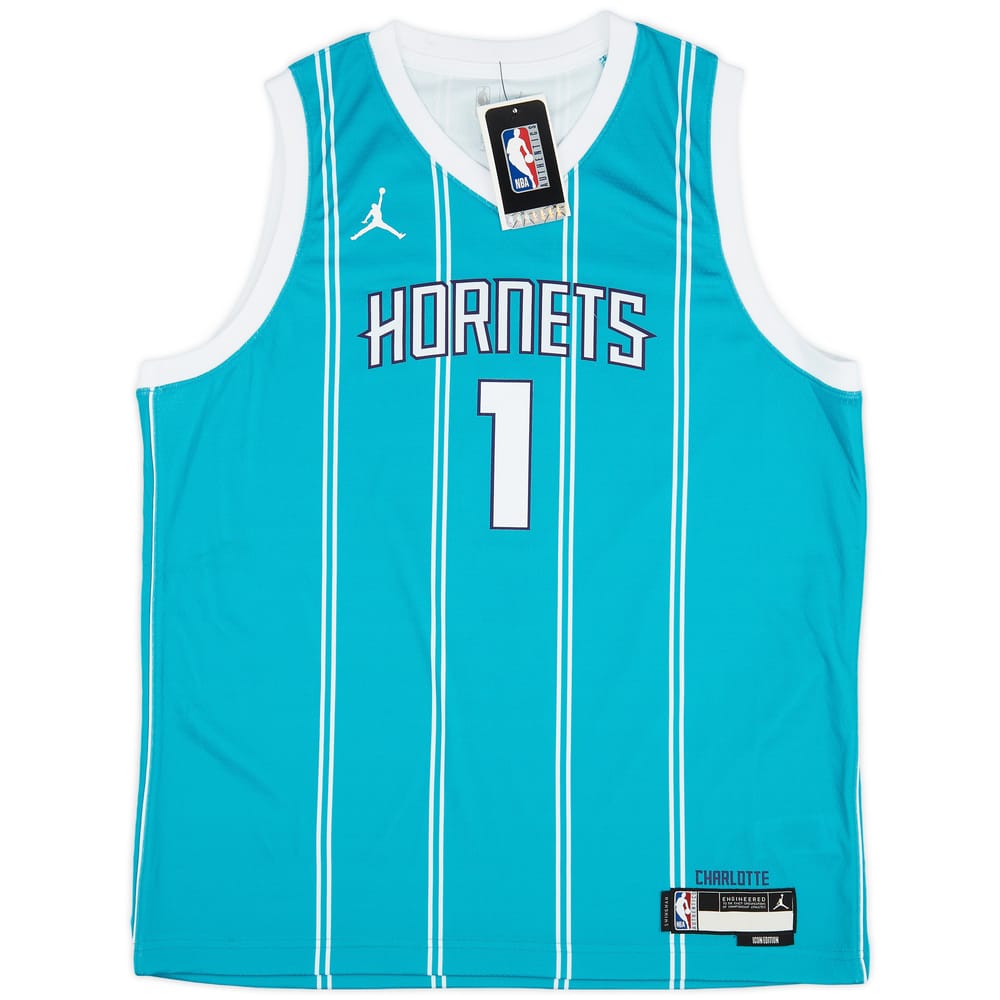 2022-23 Charlotte Hornets Ball #1 Jordan Swingman Jersey (Away) Y - W/Tags