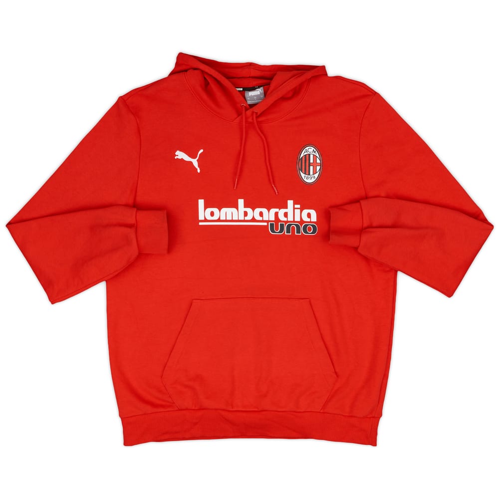 2021-22 AC Milan Puma Hooded Sweat Top - 9/10 - (L)